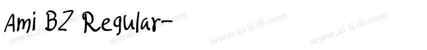 Ami BZ Regular字体转换